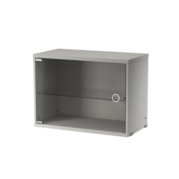 String Vitrinenschrank 58 cm - Grau - String