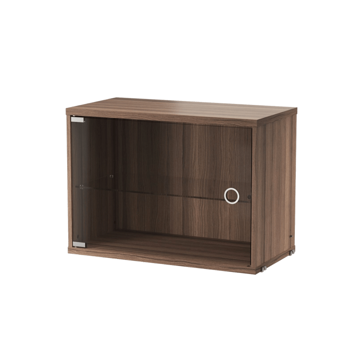 String Vitrinenschrank 58 cm - Walnuss - String