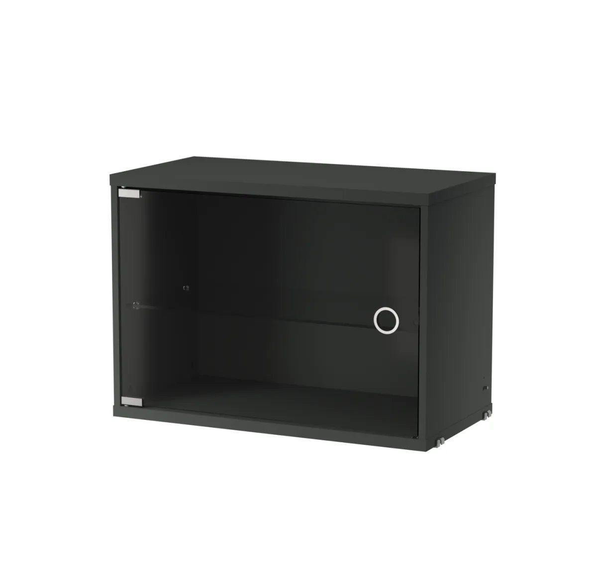 String Vitrinenschrank, Dunkelgrau, 58x30 cm String