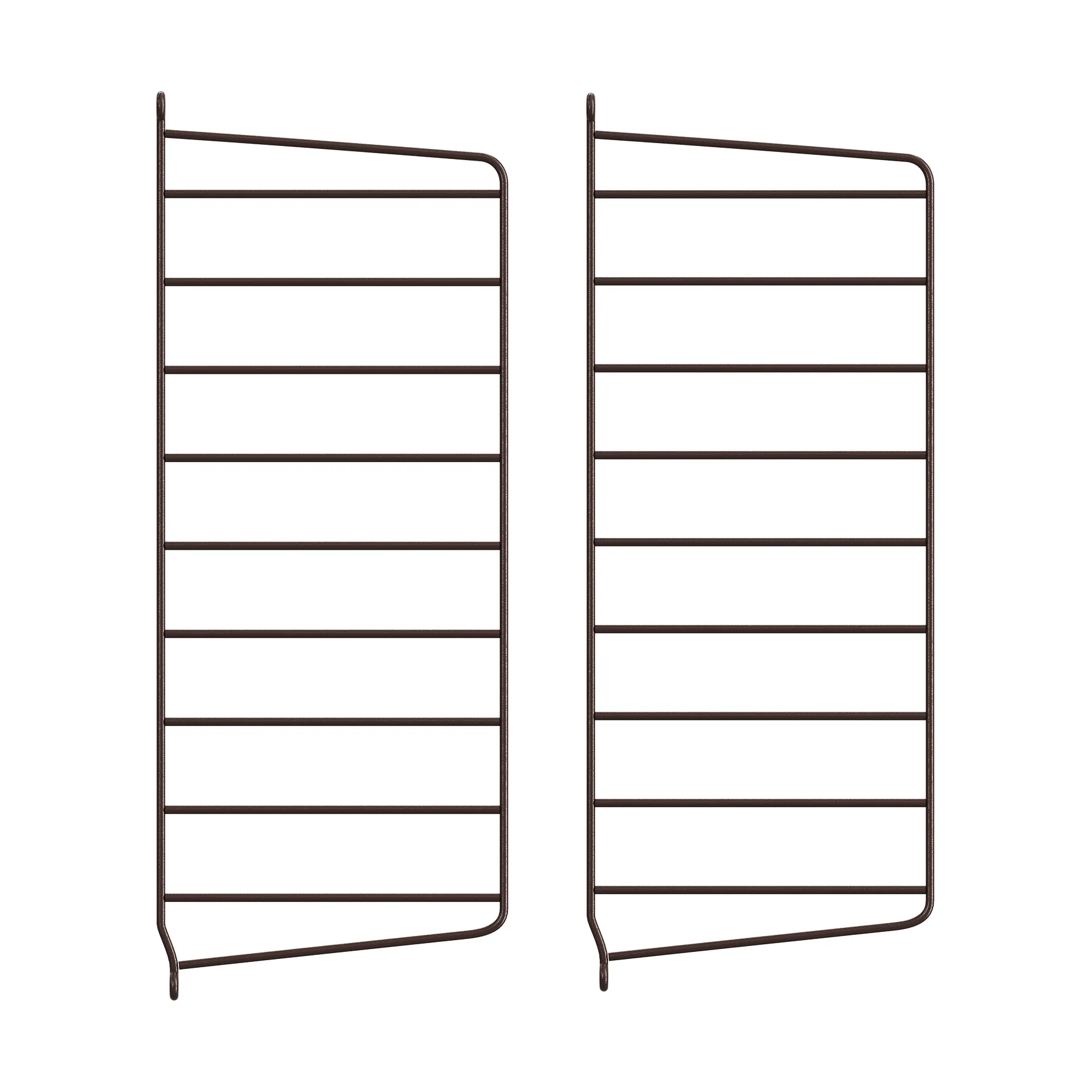 String Wandleiter, Dunkelbraun, 50x20 cm, 2-teilig String