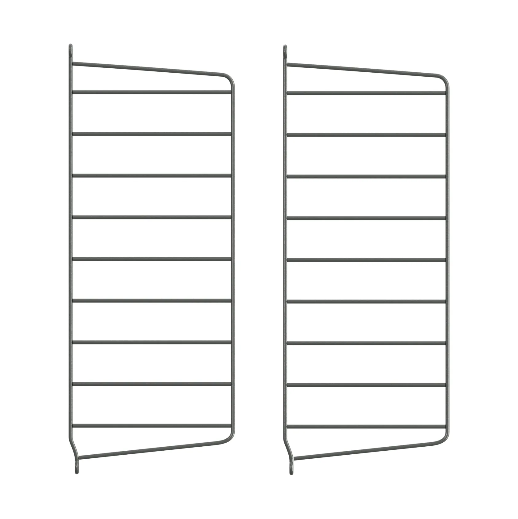 String Wandleiter, Dunkelgrau, 50x20 cm, 2er Pack String