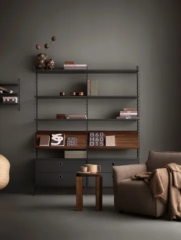 String Wandleiter - Dunkelgrau, 50x20 cm, 2er Pack - String