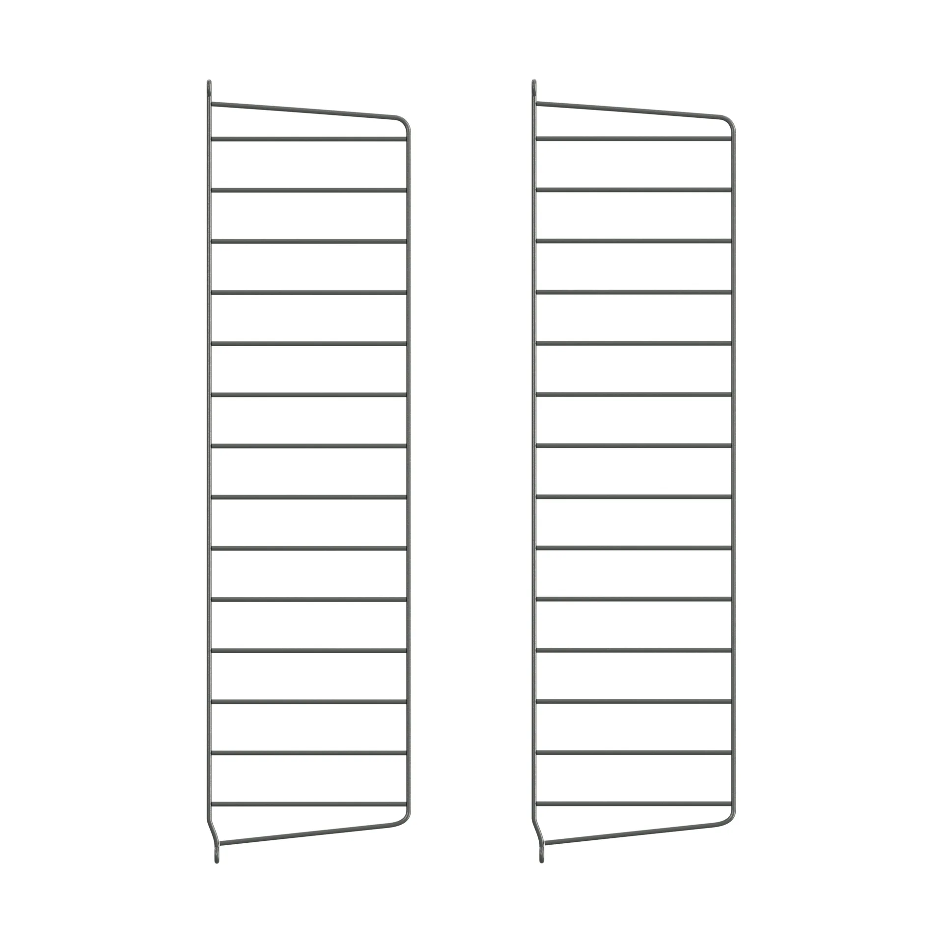 String Wandleiter, Dunkelgrau, 75x20 cm, 2er Pack String