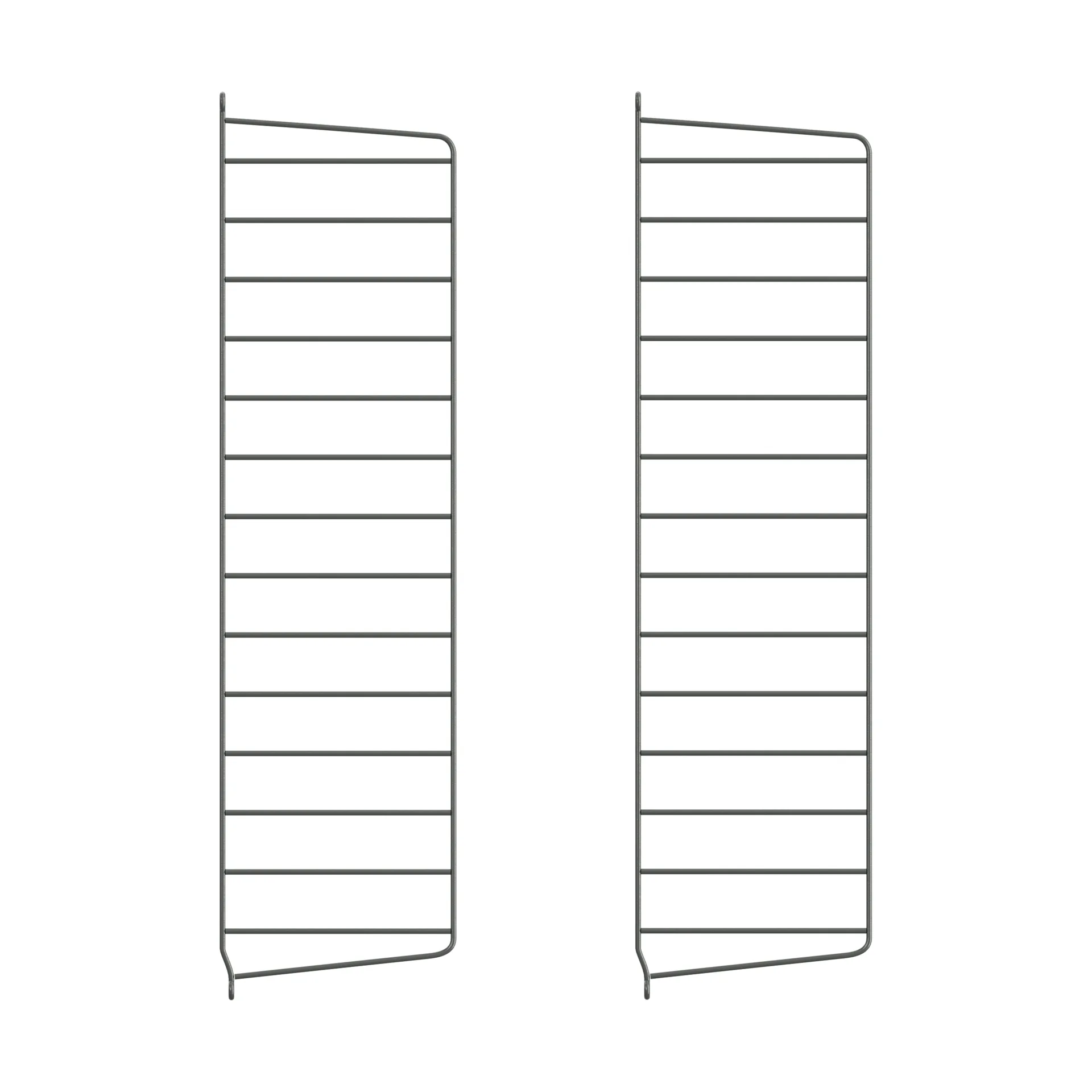 String Wandleiter, Dunkelgrau, 75x20 cm, 2er Pack String