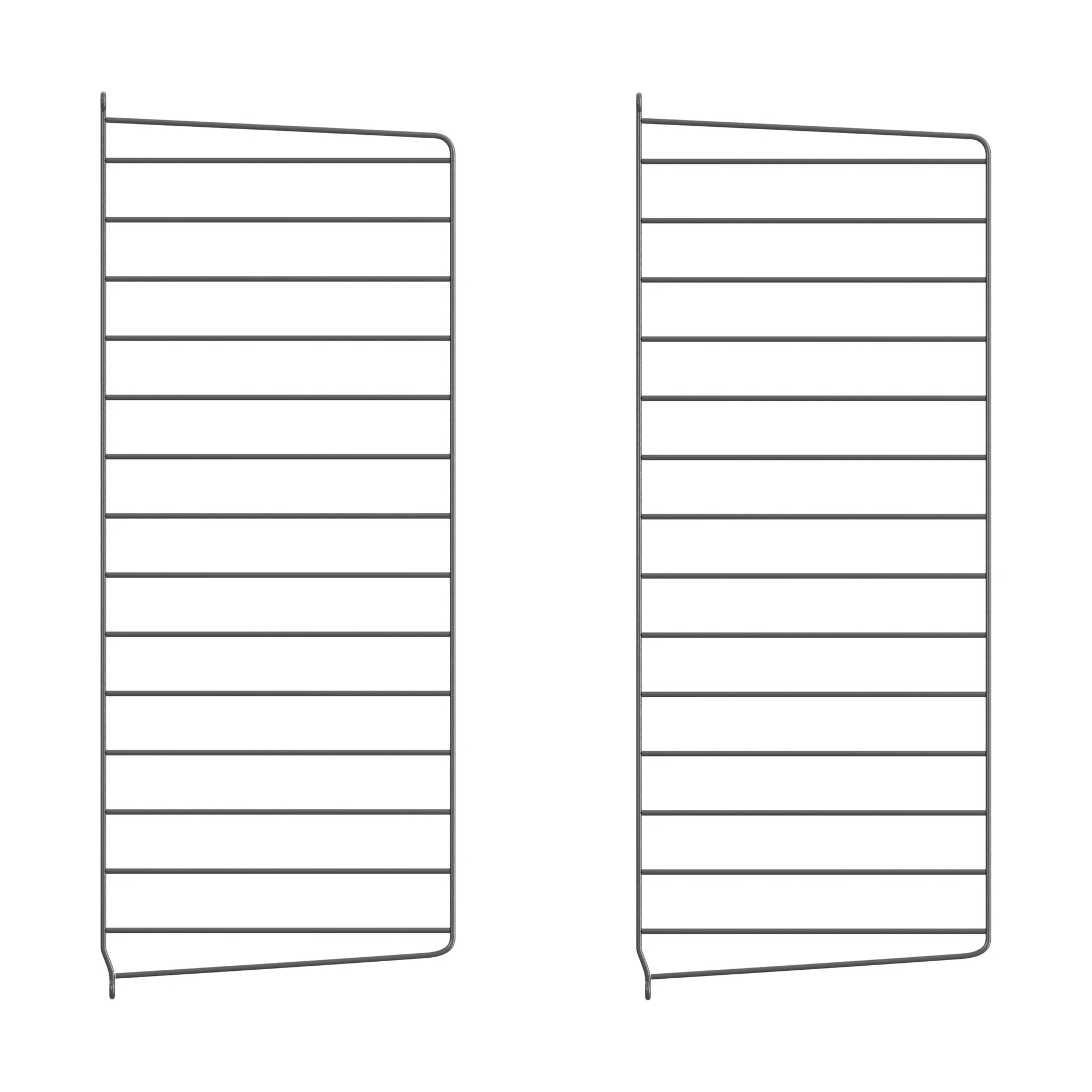 String Wandleiter, Dunkelgrau, 75x30 cm, 2er Pack String