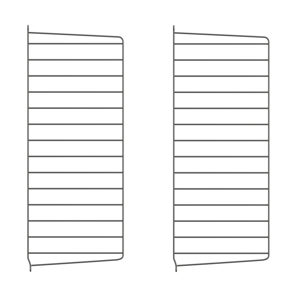 String String Wandleiter Dunkelgrau, 75x30 cm, 2er Pack