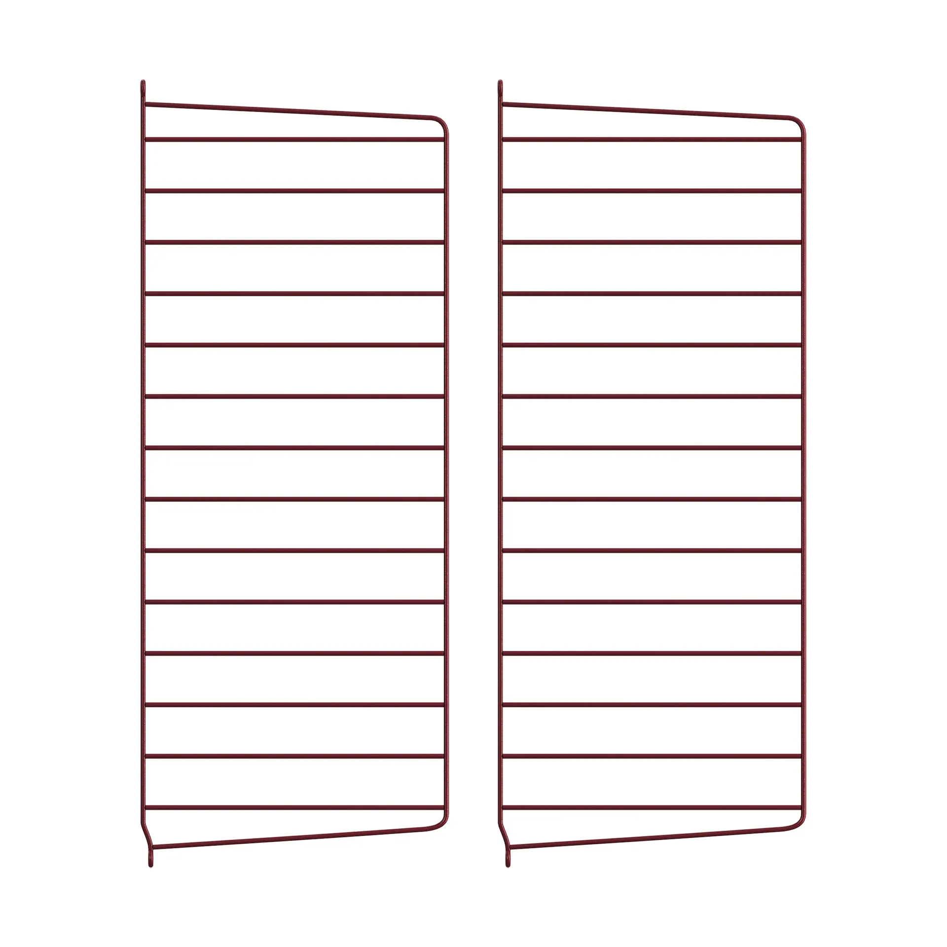 String Wandleiter, Dunkelrot, 75x30 cm, 2er-Pack String