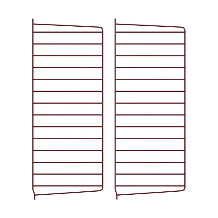 String Wandleiter - Dunkelrot, 75x30 cm, 2er-Pack - String