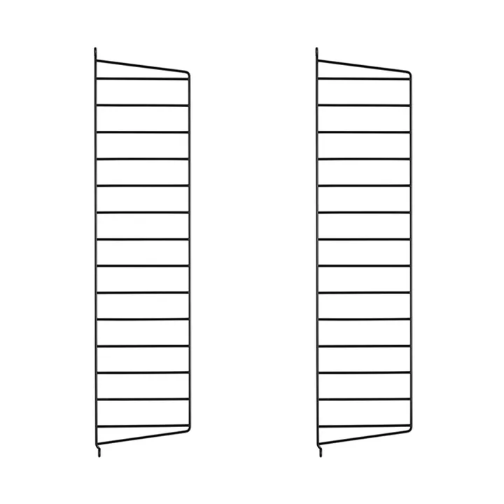 String Wandleiter - Schwarz, 75x20 cm, 2er-Pack - String