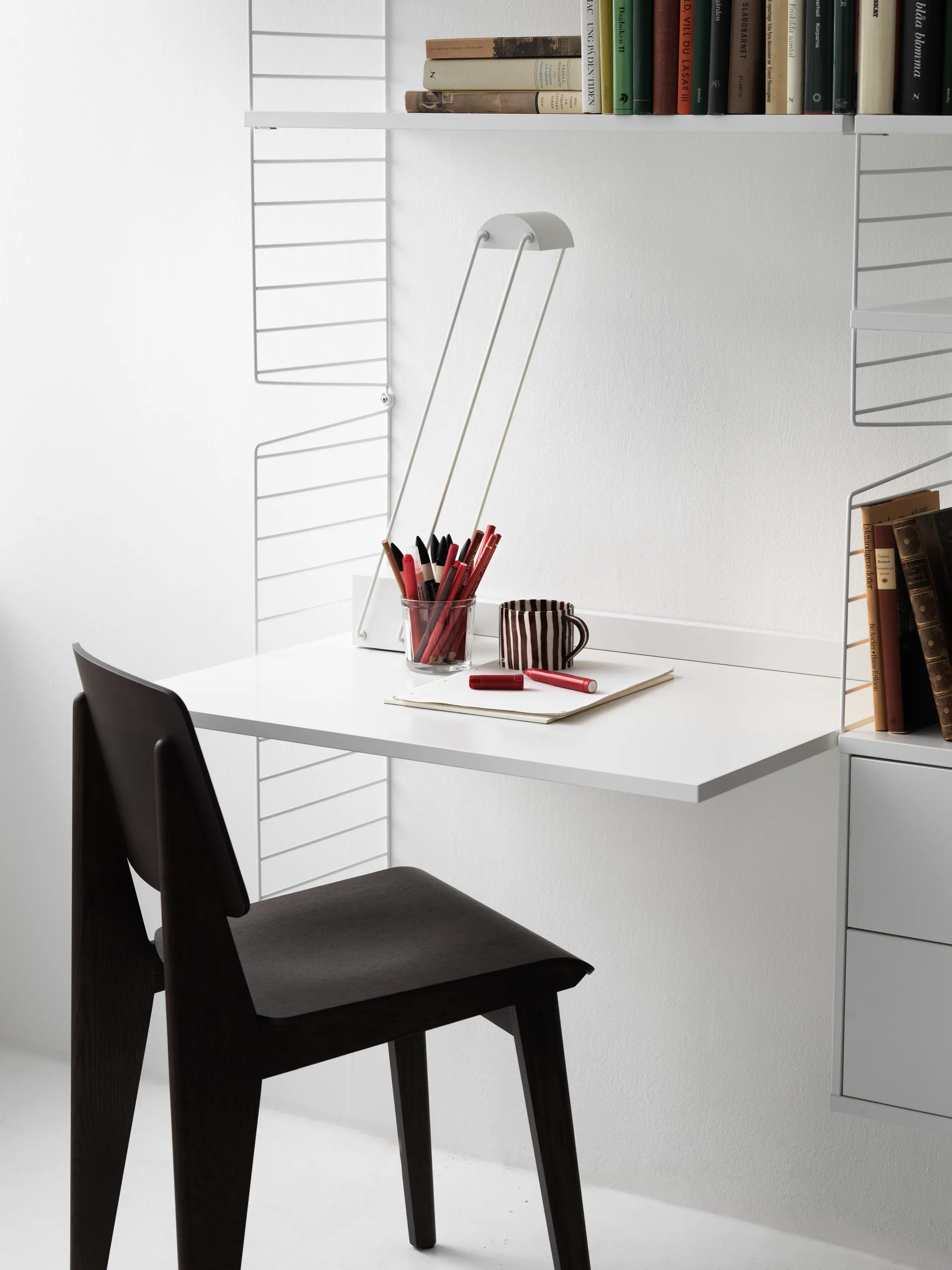 String Wandleiter, Weiß, 75x30 cm, 2er-Pack String