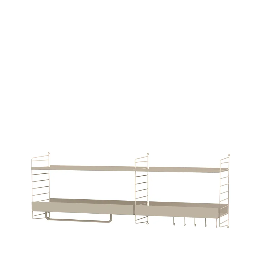 String Wohnzimmer Beige- Kombination J,  String