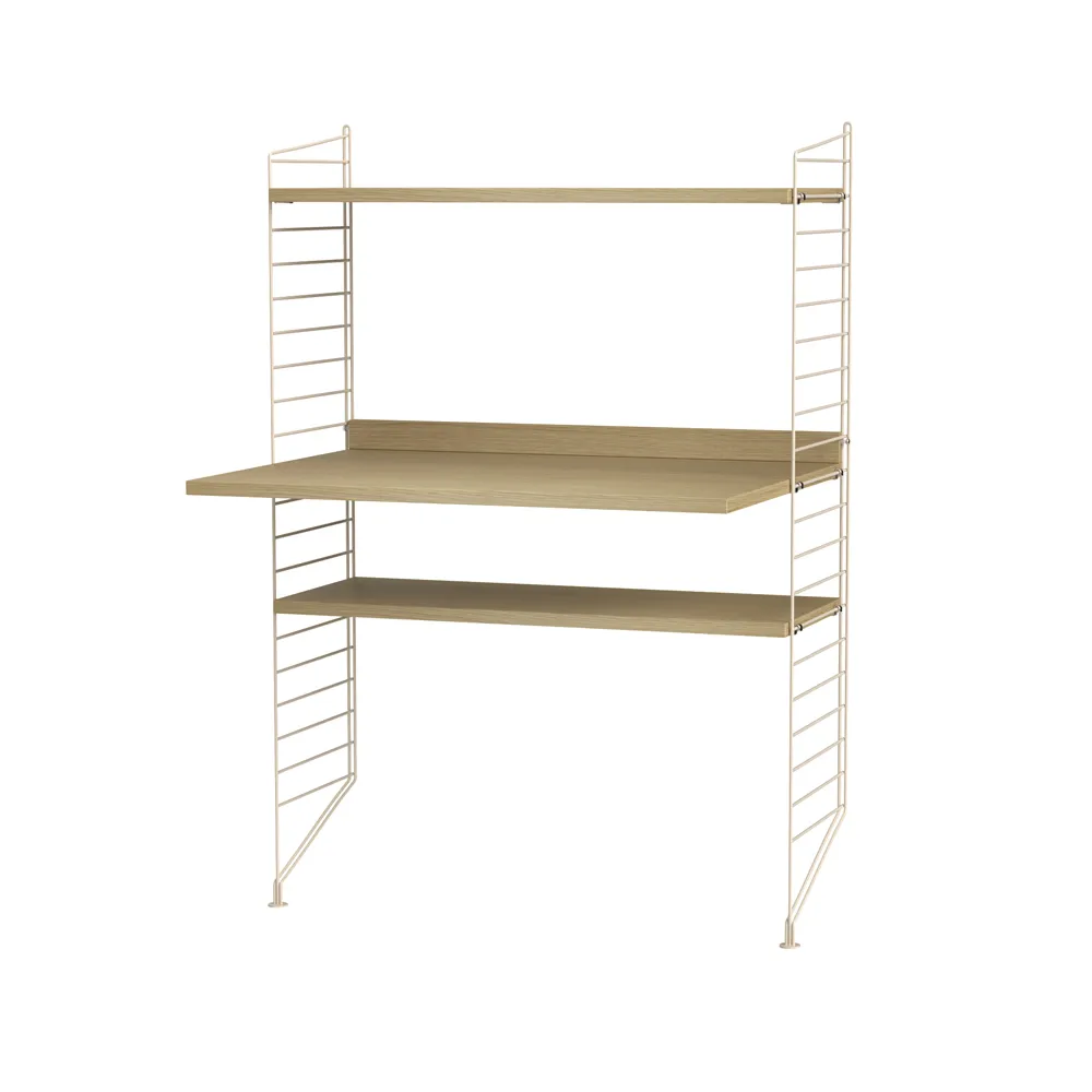 String Wohnzimmer Eiche & Beige- Kombination H,  String