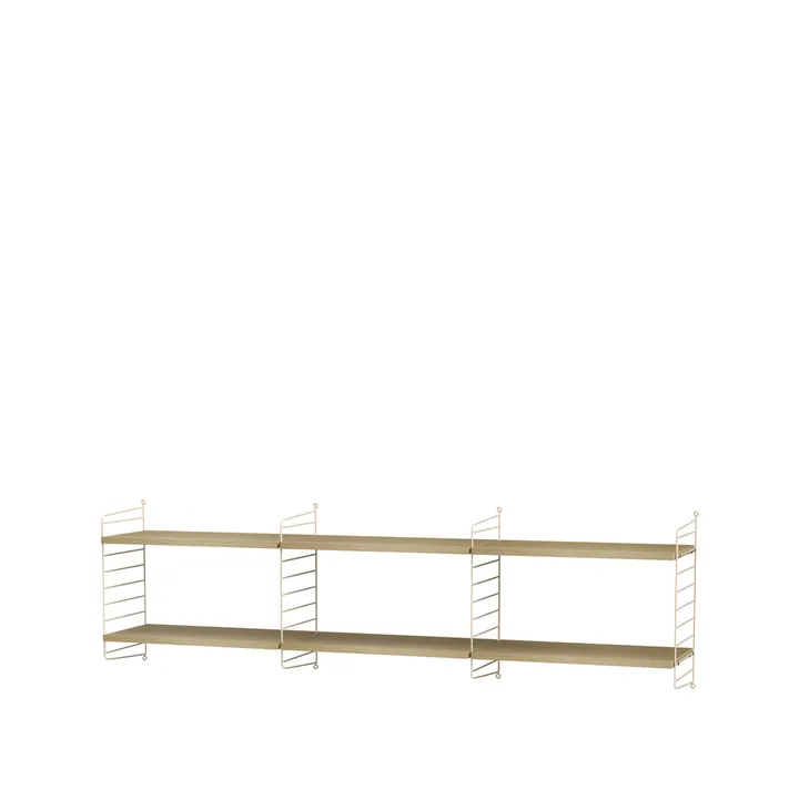 String Wohnzimmer Eiche & Beige- Kombination O - String