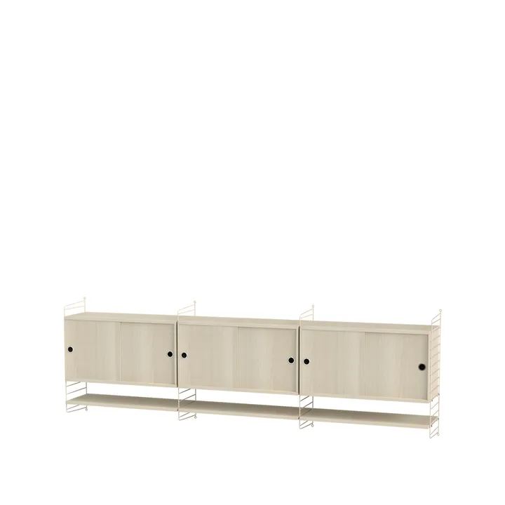 String Wohnzimmer Esche & Beige- Kombination E - String