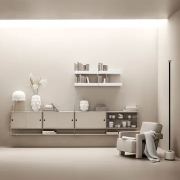 String Wohnzimmer Esche & Beige- Kombination E - String