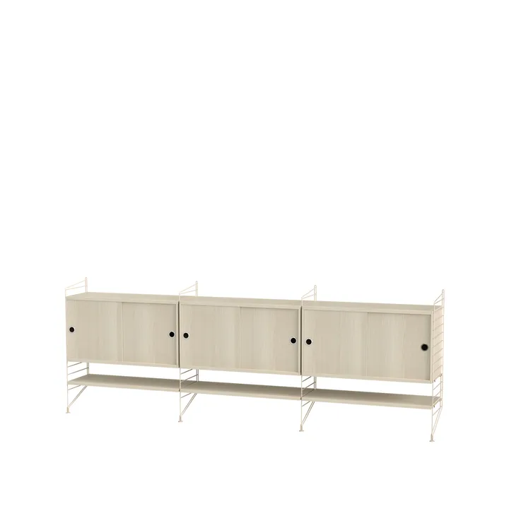 String Wohnzimmer Esche & Beige- Kombination F - String