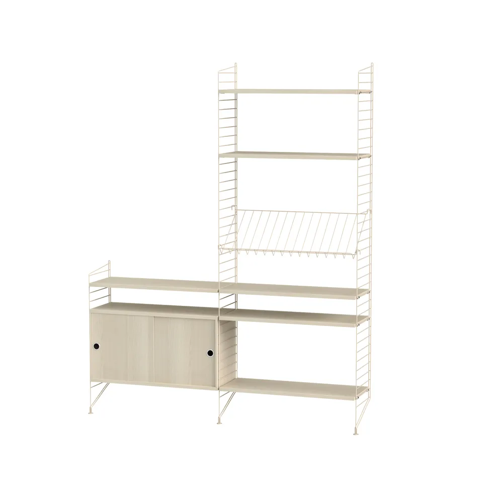 String Wohnzimmer Esche & Beige- Kombination K String