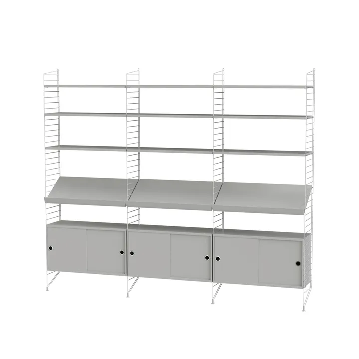 String Wohnzimmer Grau- Kombination G | String → NordicNest.de