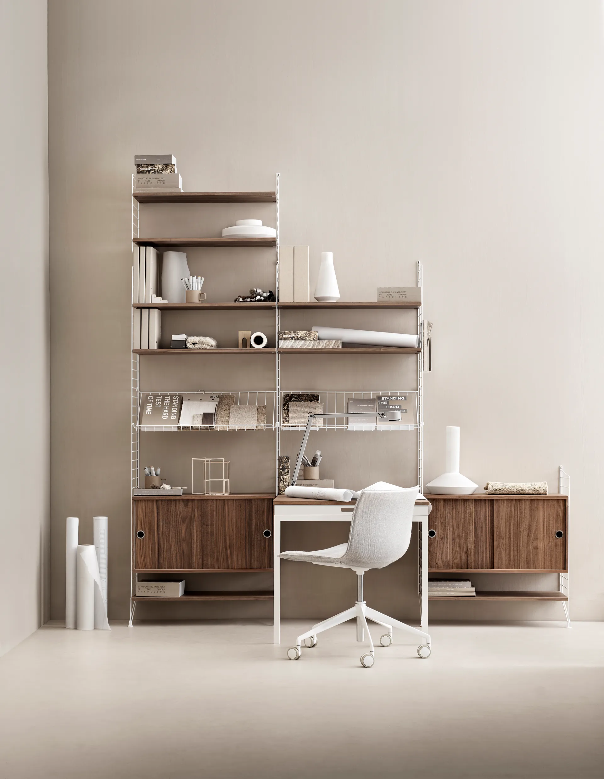 String Zeitschriftenregal Draht, Weiß String