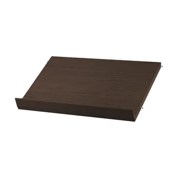 String Zeitschriftenregal Holz - Dunkle Eiche, 58x30 cm - String