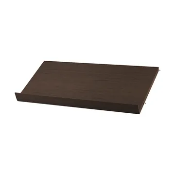 String Zeitschriftenregal Holz - Dunkle Eiche, 78x30 cm - String