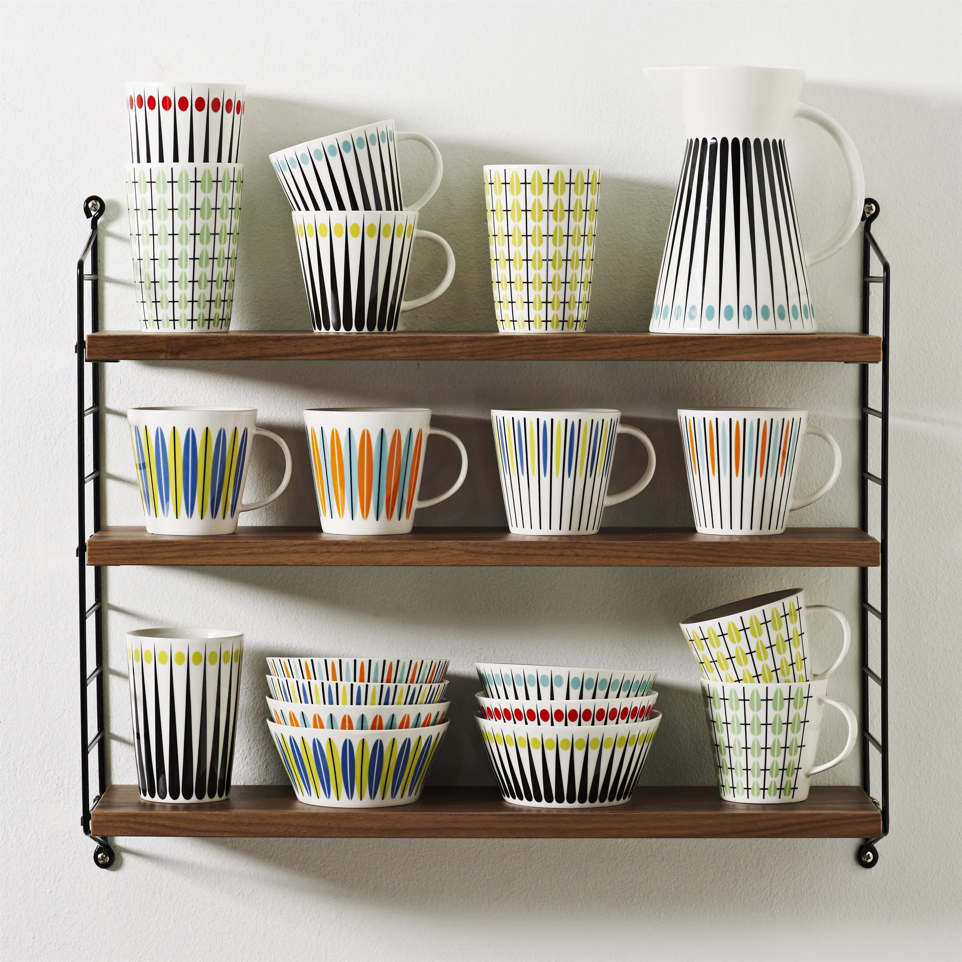 Amanda Becher hoch, Weiß-aqua Superliving