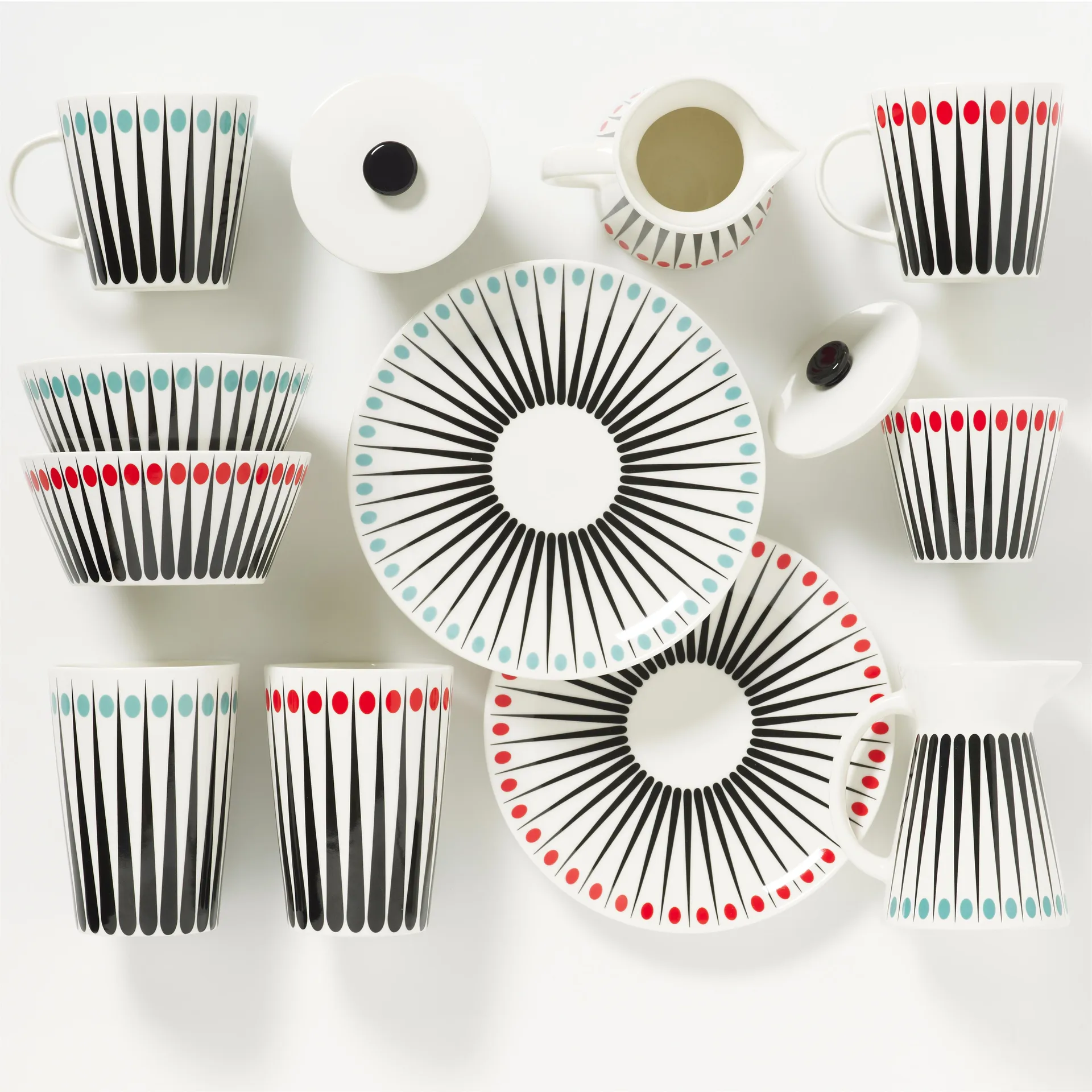 Amanda Milchkanne, Weiß-aqua Superliving