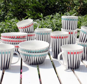 Amanda Tasse - 25cl weiß-aqua - Superliving