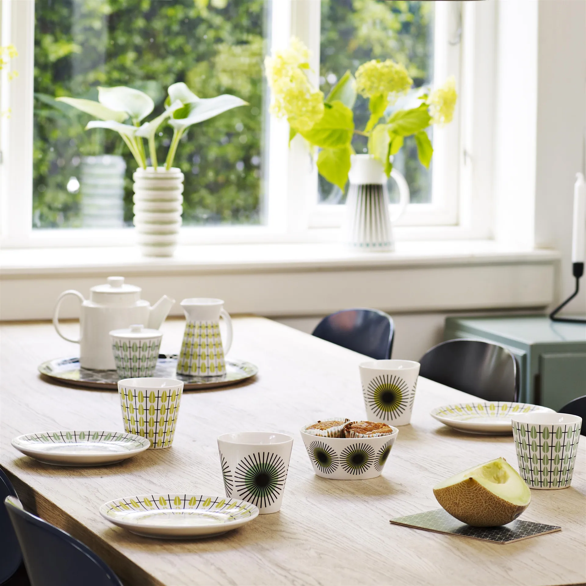 Olivia Milchkanne, Weiß-limegrün Superliving