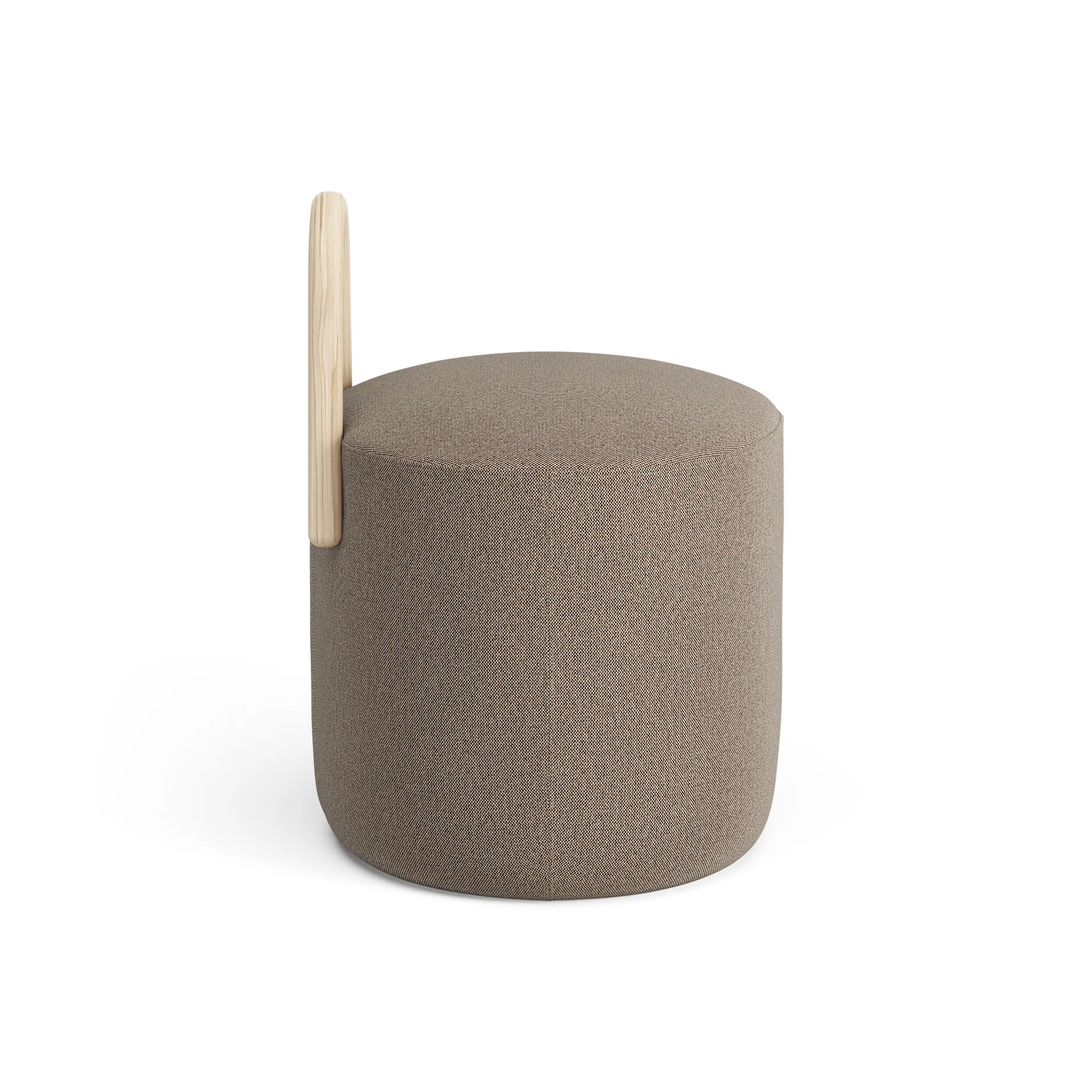 Amstelle kleiner Pouf Esche Naturlack, Main Line Flax 23 Swedese