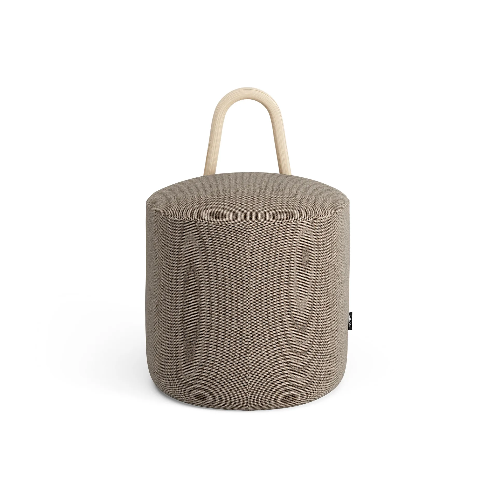 Amstelle kleiner Pouf Esche Naturlack, Main Line Flax 23 Swedese