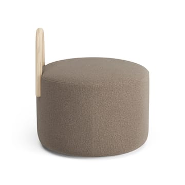 Amstelle medium Pouf mit Rädern Eiche Naturlack - Main Line Flax 23 - Swedese