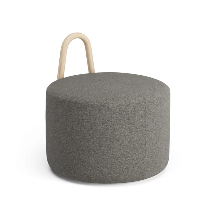 Amstelle medium Pouf mit Rädern Eiche Naturlack - Main Line Flax 26 - Swedese