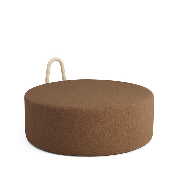 Amstelle Sitzpuff - Stoff main line flax  15 Braun, Groß, Eschenholzgriff - Swedese