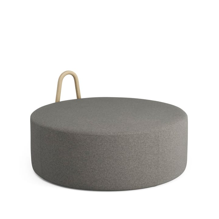 Amstelle Sitzpuff - Stoff main line flax  26 Grau  , Groß, Eichengriff - Swedese