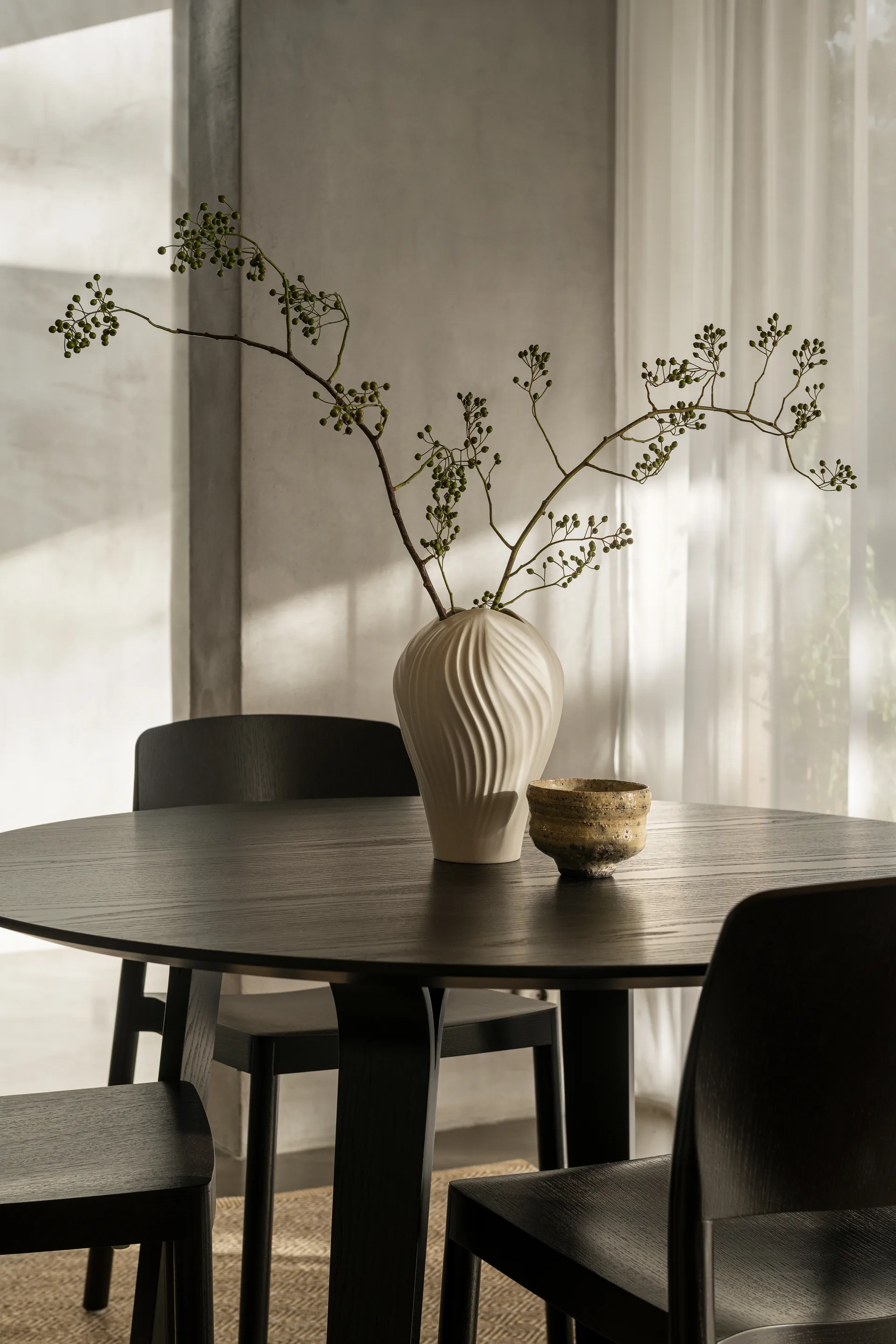 Anna Vase groß 31cm, Weiß Swedese