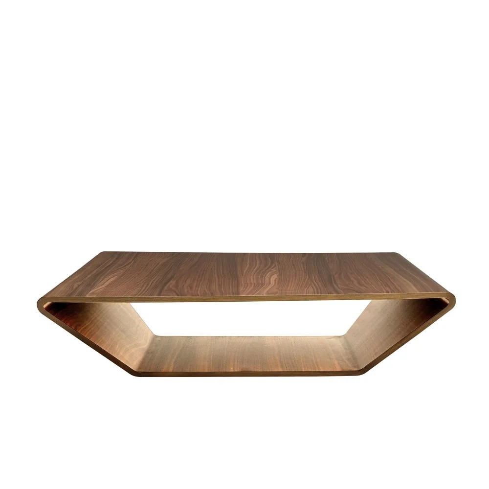 Brasilia Couchtisch, Walnuss Naturlack, 120 x 120cm Swedese