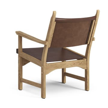 Caryngo Sessel - Eiche geölt-Leder rotbraun - Swedese