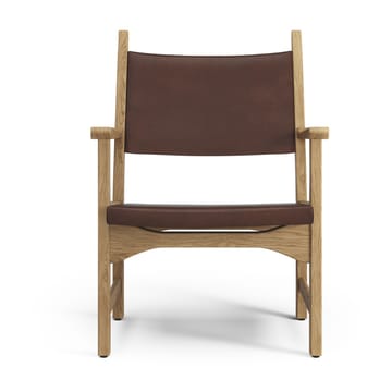 Caryngo Sessel - Eiche geölt-Leder rotbraun - Swedese