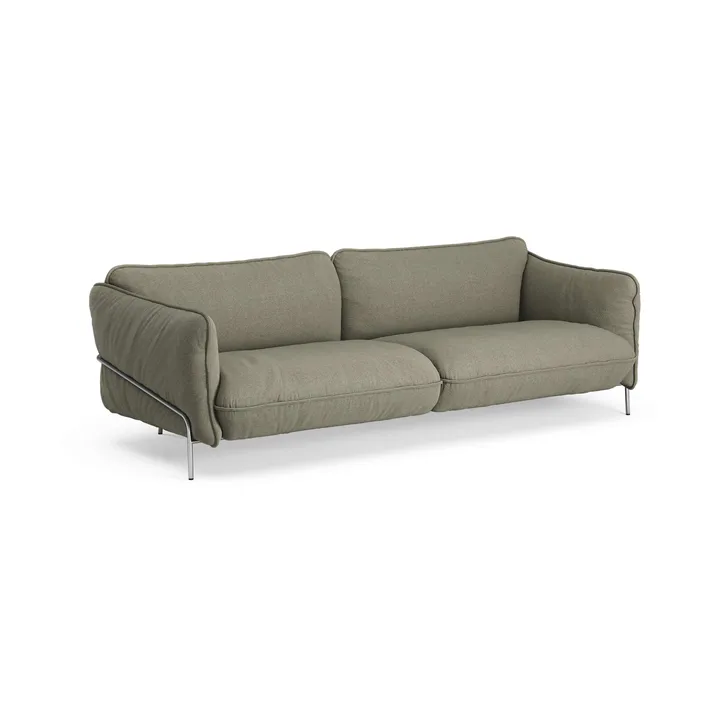 Continental Sofa - Sealife Green/black-verchromter Stahl - Swedese