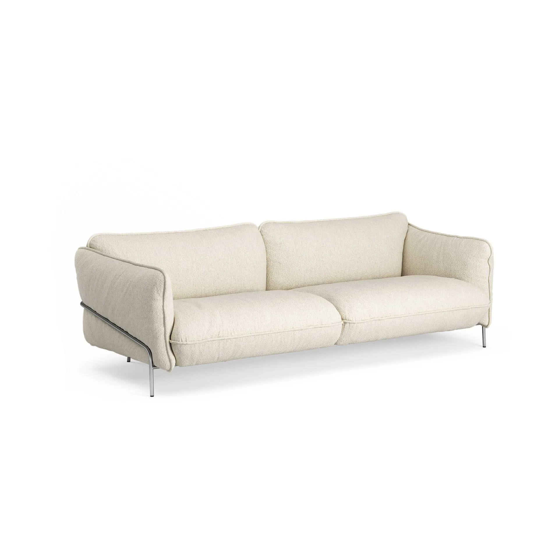 Continental Sofa, Wave Champagne-verchromter Stahl Swedese