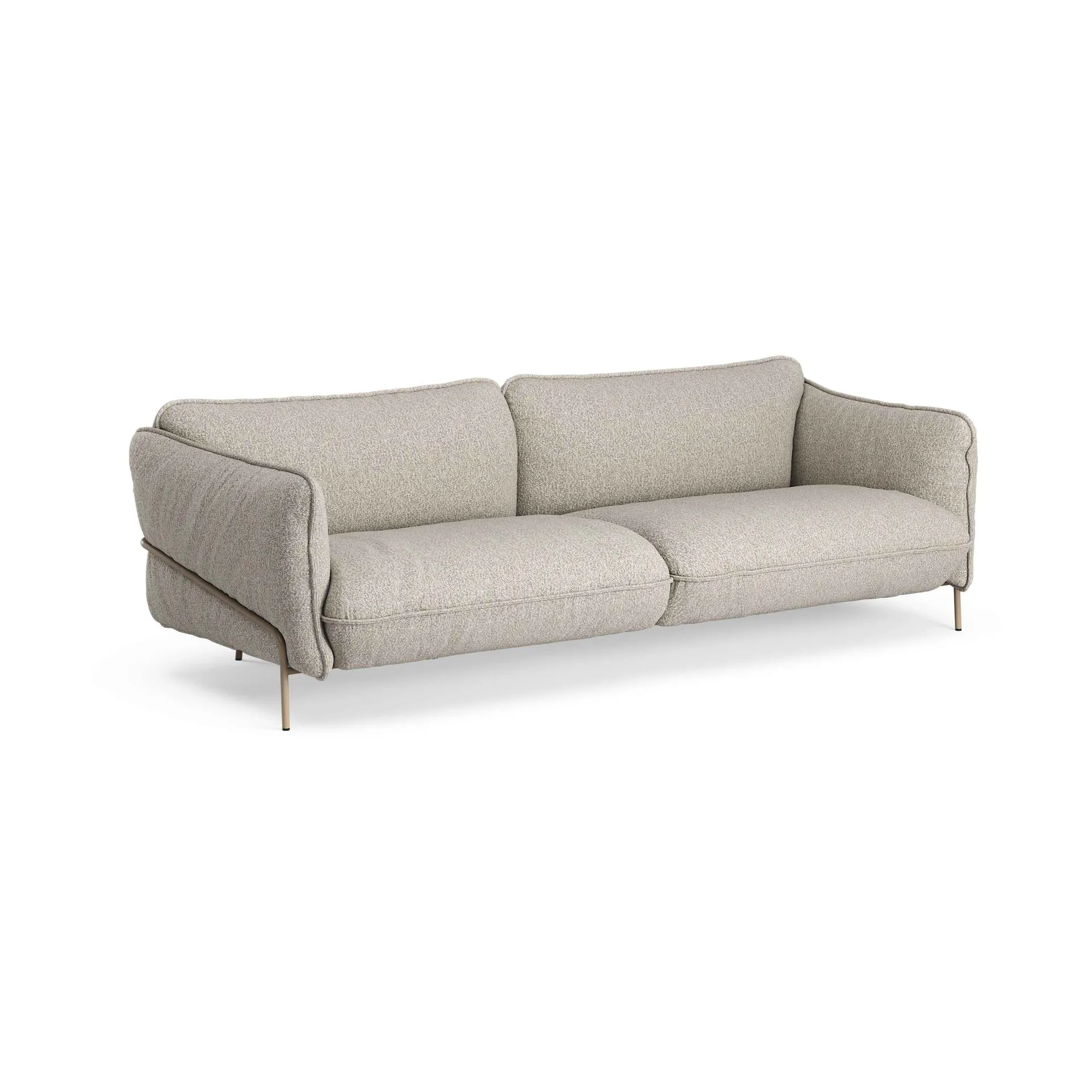 Continental Sofa, Wave Cobblestone-nutmeg Swedese