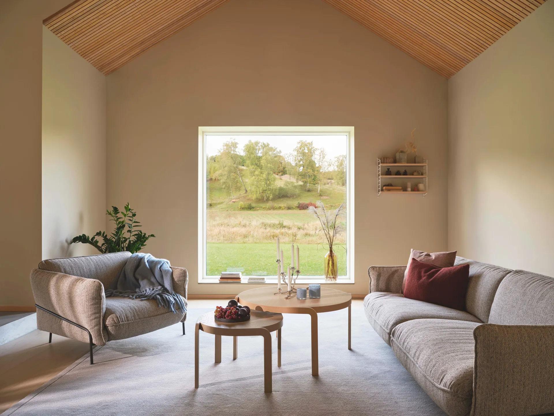 Continental Sofa, Wave Sky-orkangrau Swedese