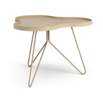 Flower mono Tisch 62 x 66cm - H45 Eiche lackiert-nutmeg RAL1019 - Swedese