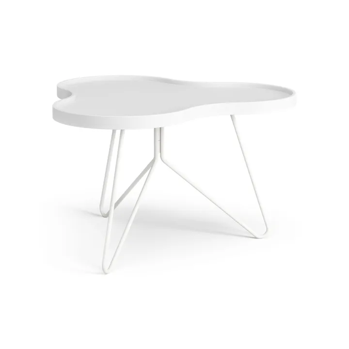 Flower mono Tisch 62x66 cm - Esche weiß lasiert H39 cm - Swedese