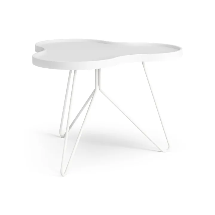 Flower mono Tisch 62x66 cm - Esche weiß lasiert H45 cm - Swedese