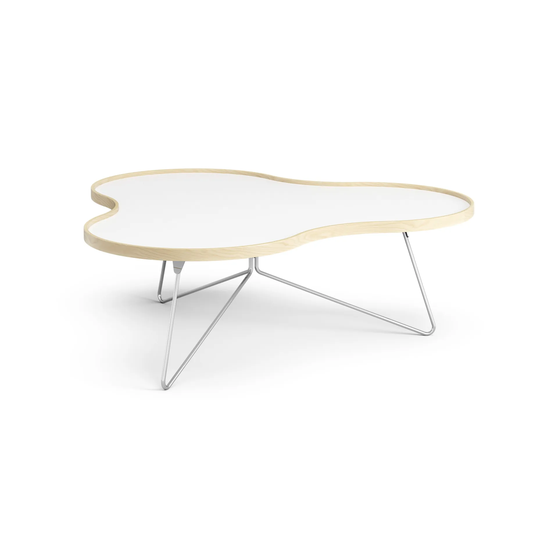 Flower Tisch 107 x 114cm, H39 cm Birke lackiert Swedese