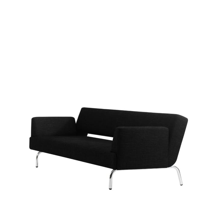 Just Bettsofa - Stoff europost 60999 Schwarz, Chrombeine - Swedese