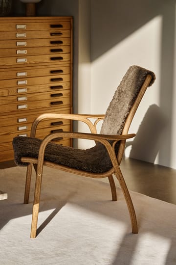 Laminett Sessel Eiche geölt / Schaffell - Sahara (nougatbraun) - Swedese