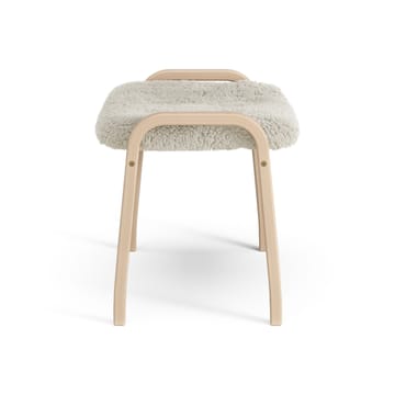 Lamini Fußhocker für Kinder lackierte Buche/Schaffell - Moonlight (beige) - Swedese